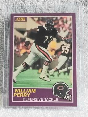 5/$20 Mint 1989 Score William Perry NFL Supplemental Card 396S!!